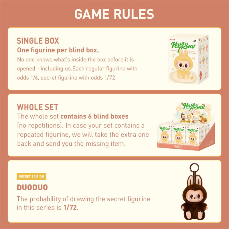 Labubu Have a Seat Series – Blind Box (1 Random Figure)